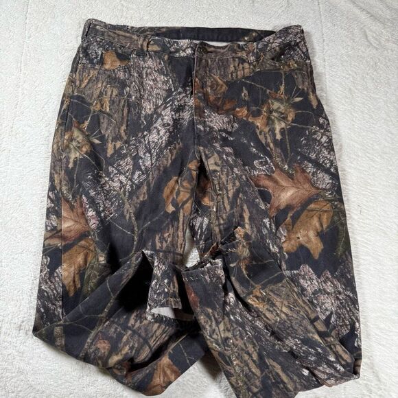 Mens Cabelas Camo Camouflage Hunting Pants - Picture 2 of 10